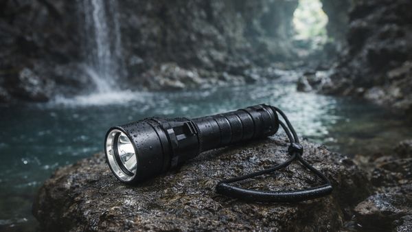 | Lampe de Poche Lampe Torche Plongée Deep Dive - IP68 Plongée jusqu’à 100 m