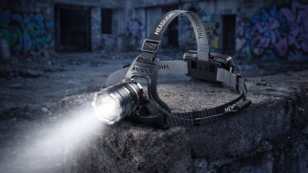 | Lampe de Poche Lampe Frontale Cyclope - Batterie Grande Autonomie