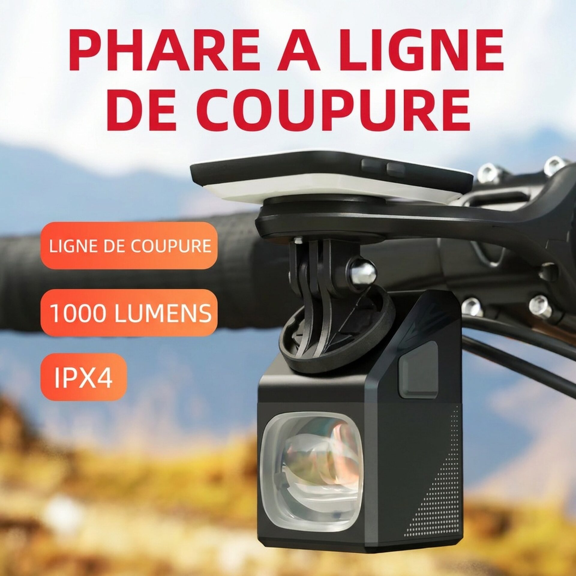 | Lampe de Poche Lampe de Vélo Pro 1000 Lumen – Image 2