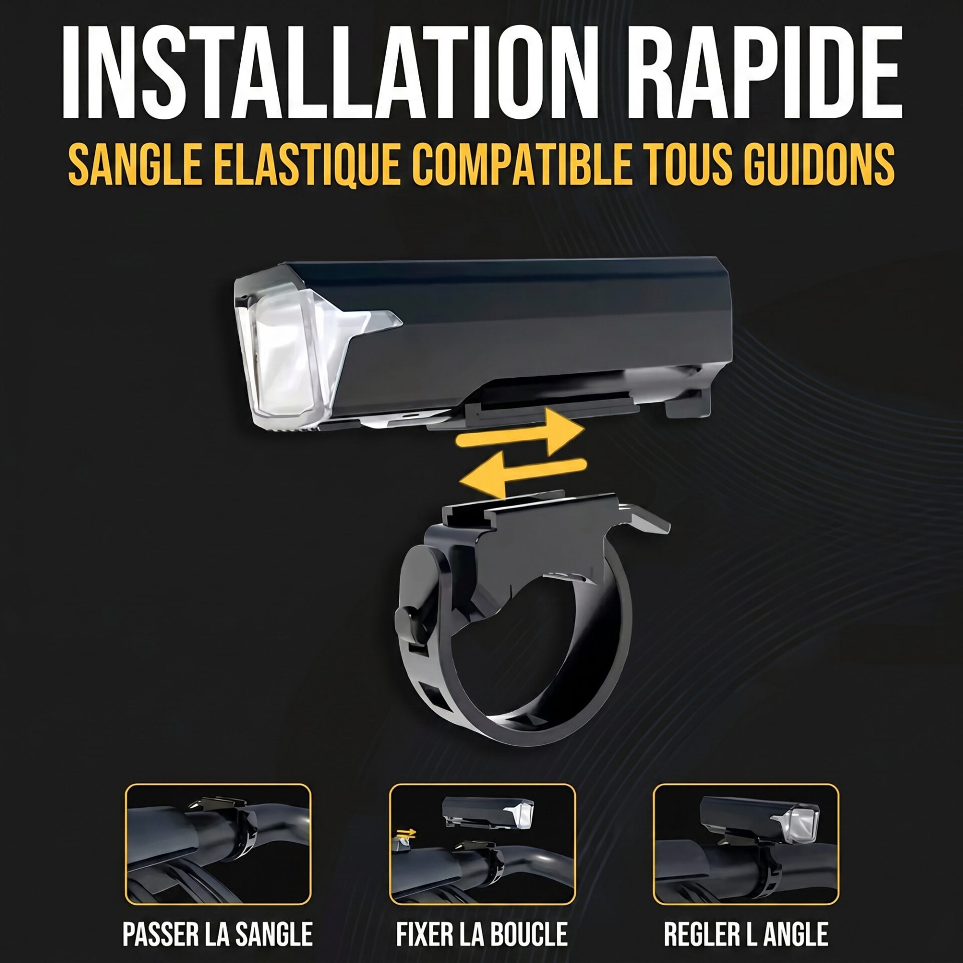 | Lampe de Poche Lampe de Vélo Détection Automatique – Image 6