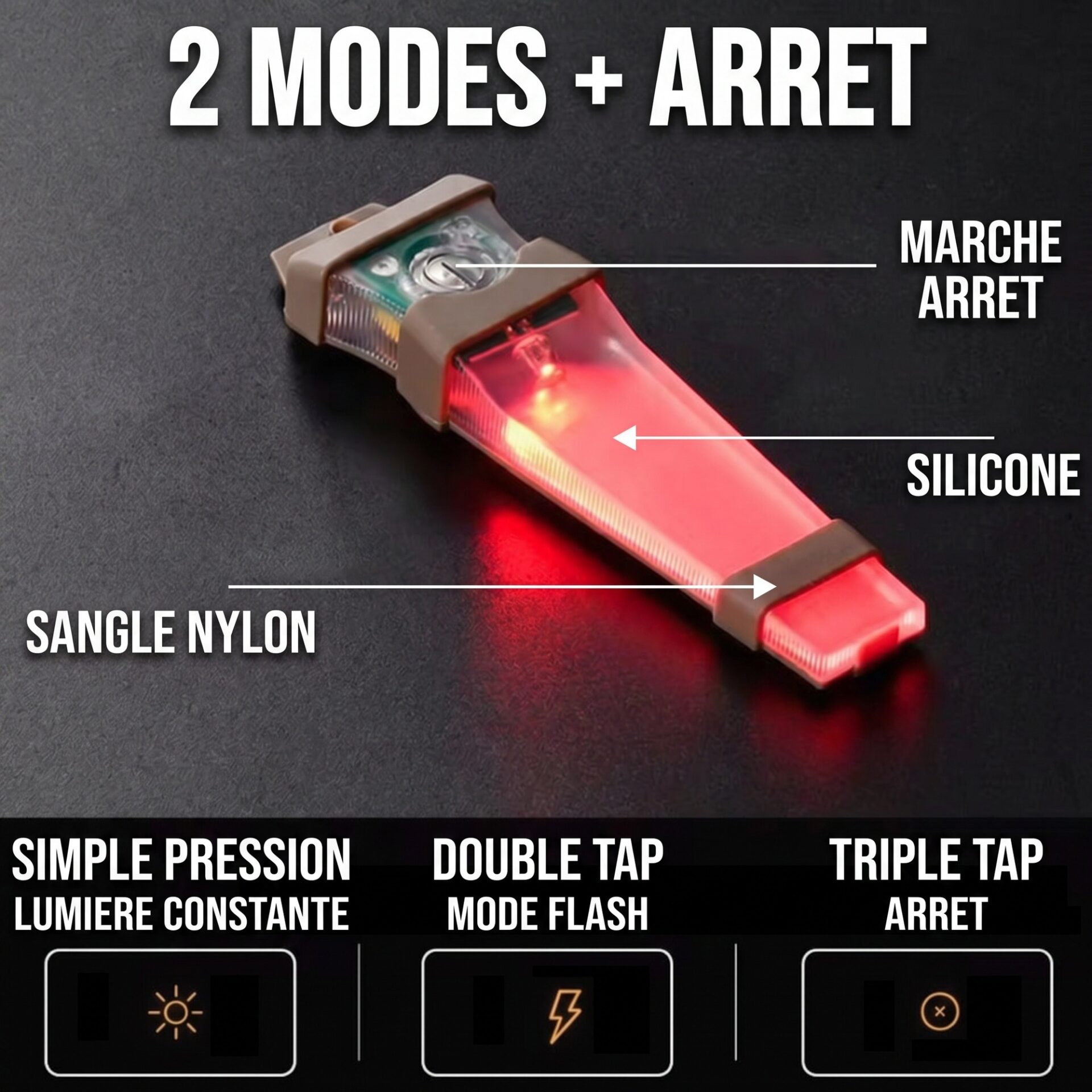 | Lampe de Poche Lampe de Casque Airsoft – Image 4