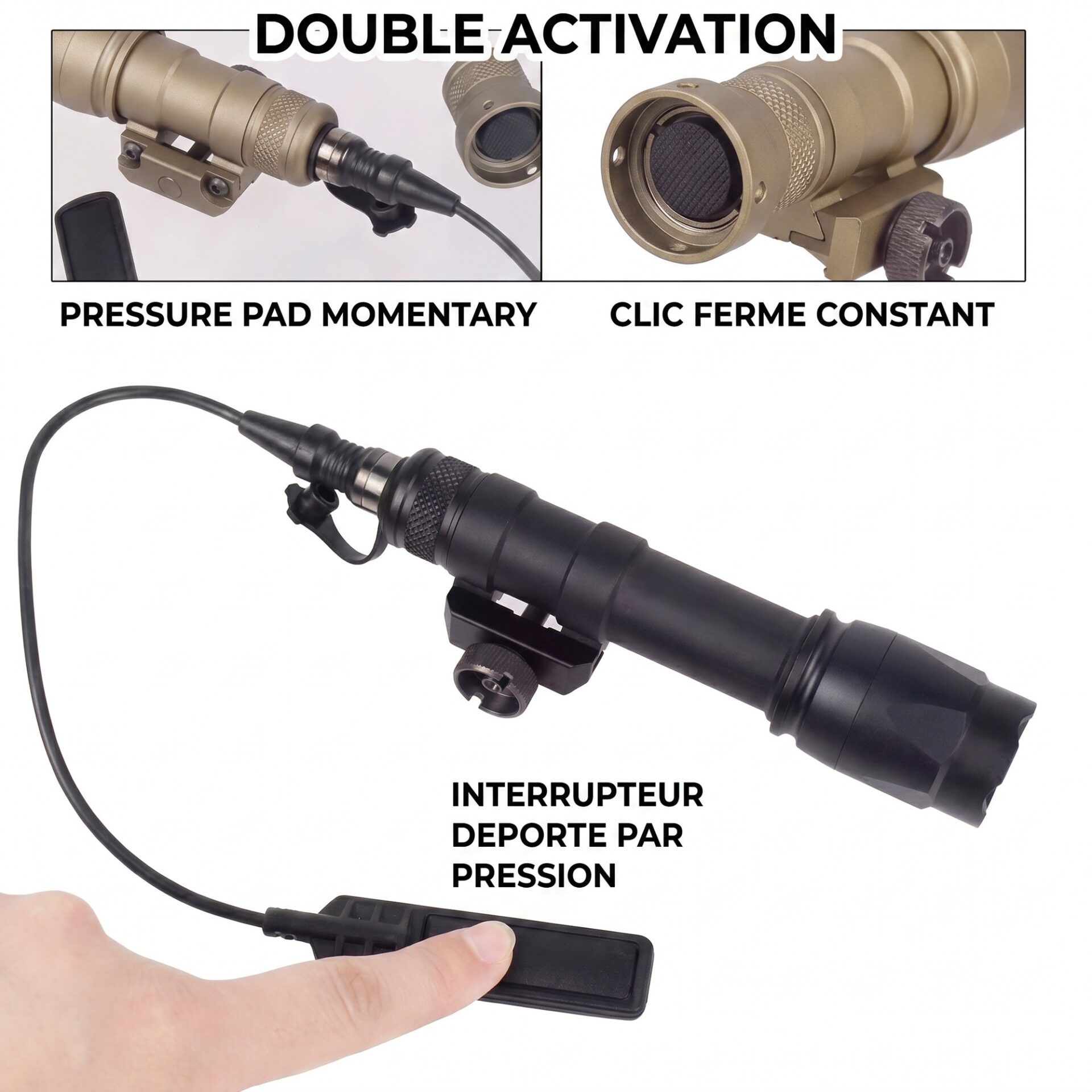 | Lampe de Poche Lampe Tactique M600 Airsoft – Image 5