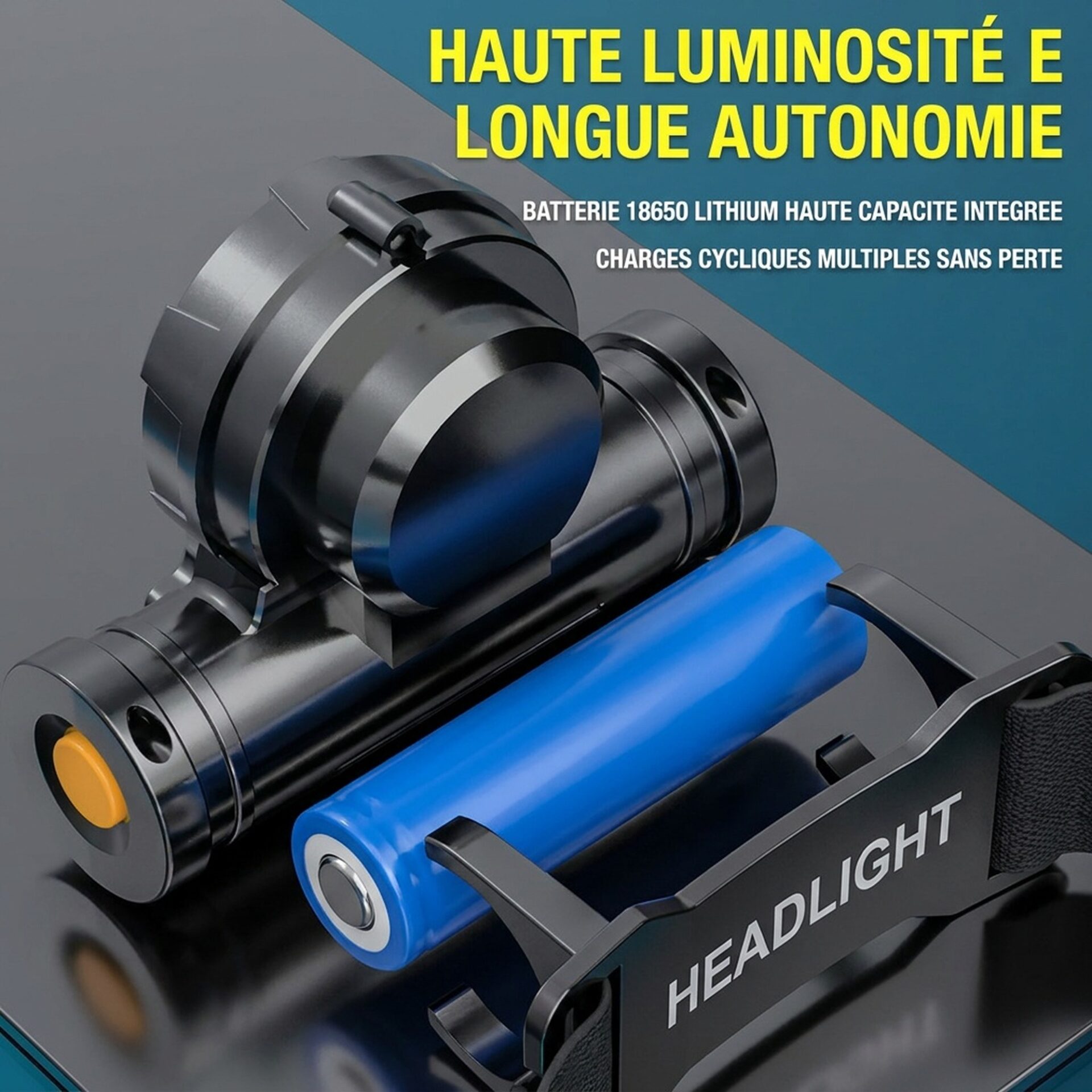 | Lampe de Poche Lampe Frontale de Trail – Image 4