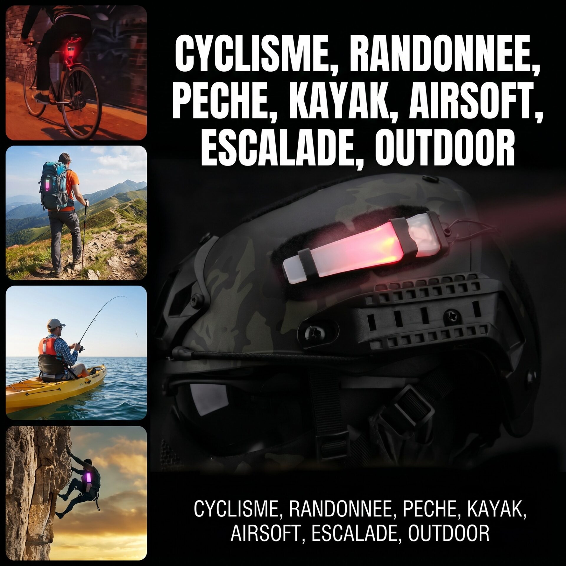 | Lampe de Poche Lampe de Casque Airsoft – Image 6