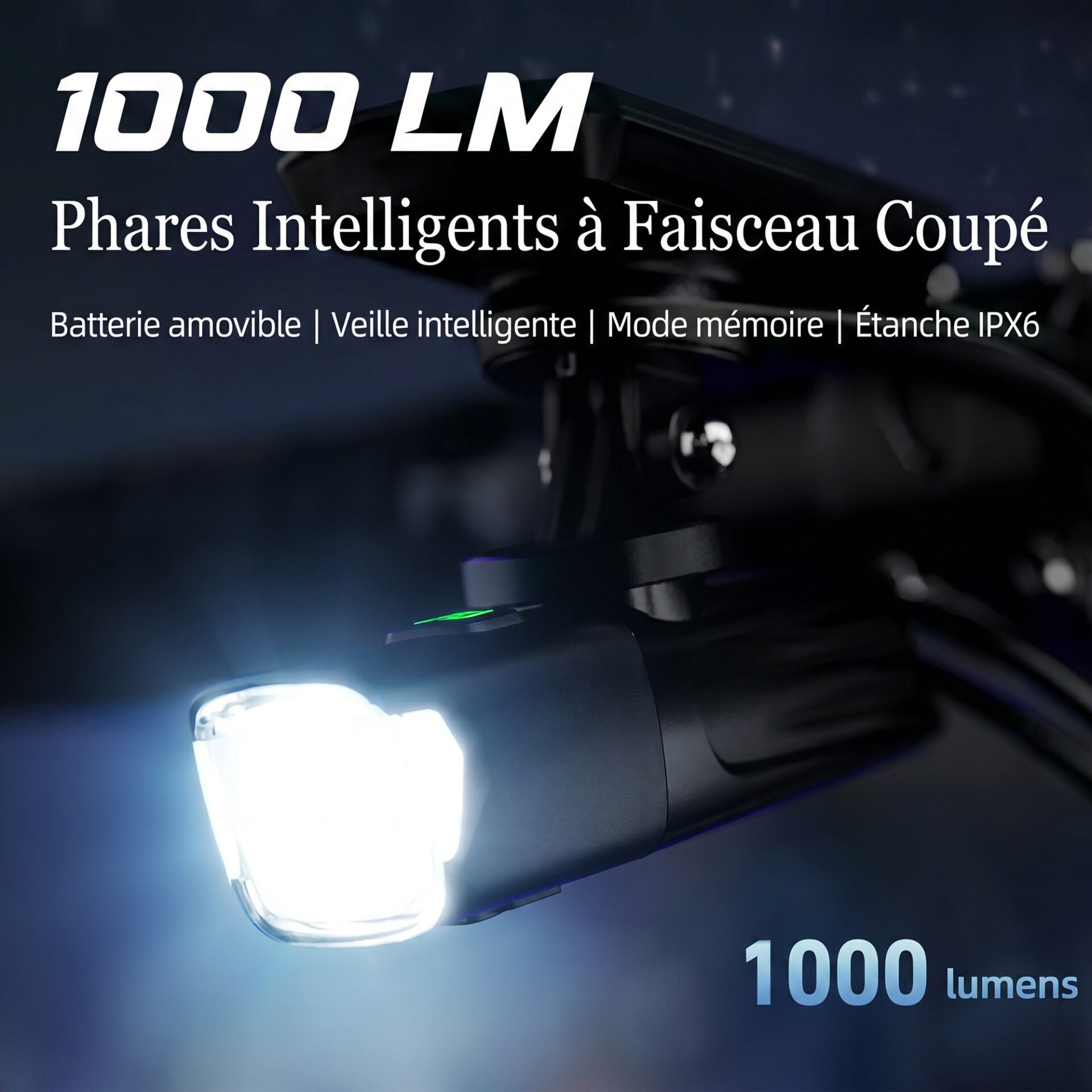 | Lampe de Poche Lampe de Vélo Intelligente – Image 3