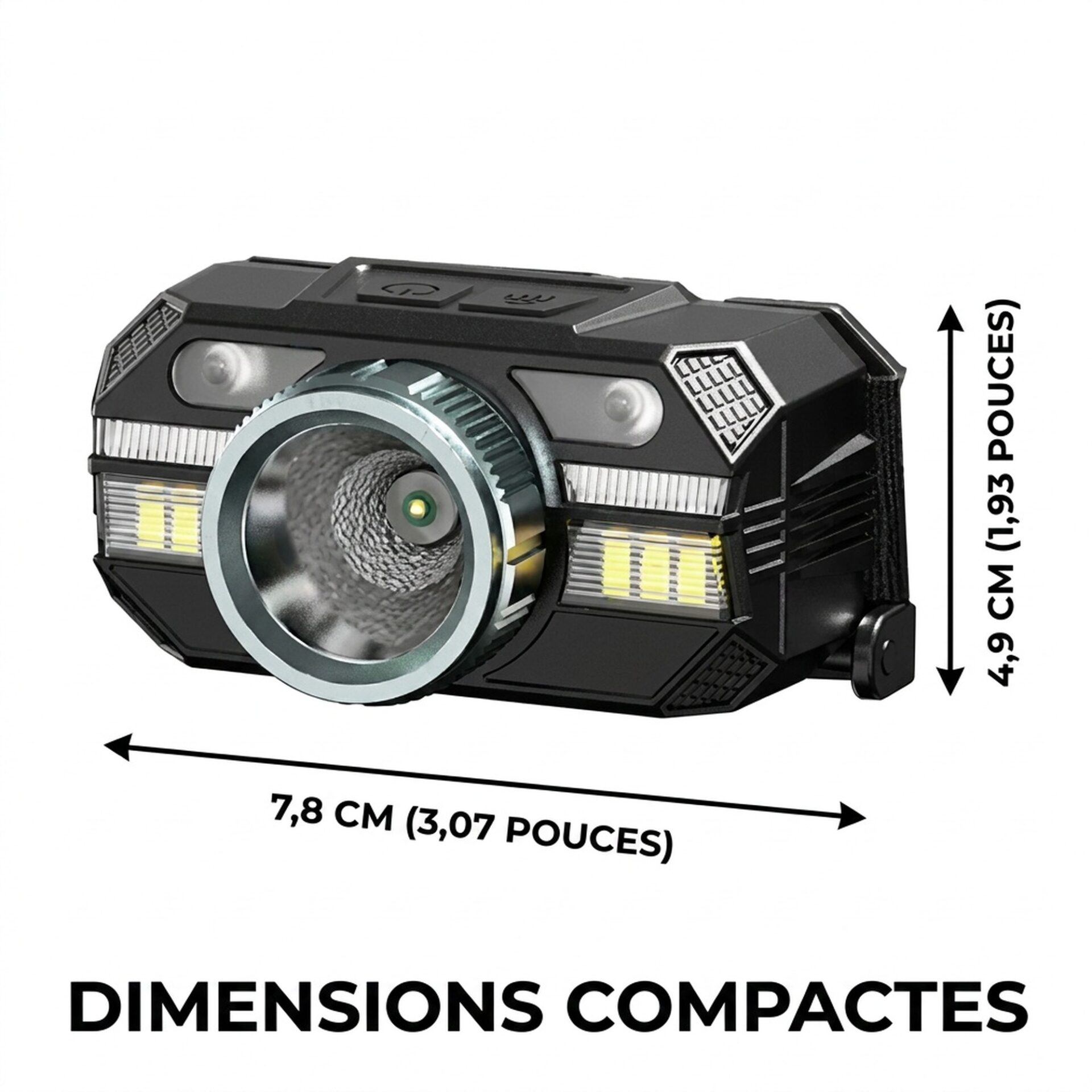 | Lampe de Poche Lampe Frontale Avec Lumière Rouge – Image 6