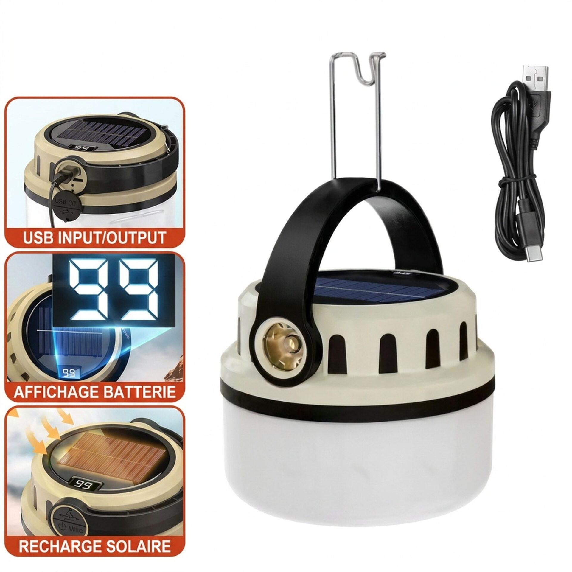 | Lampe de Poche Lanterne Portable de Camping – Image 5