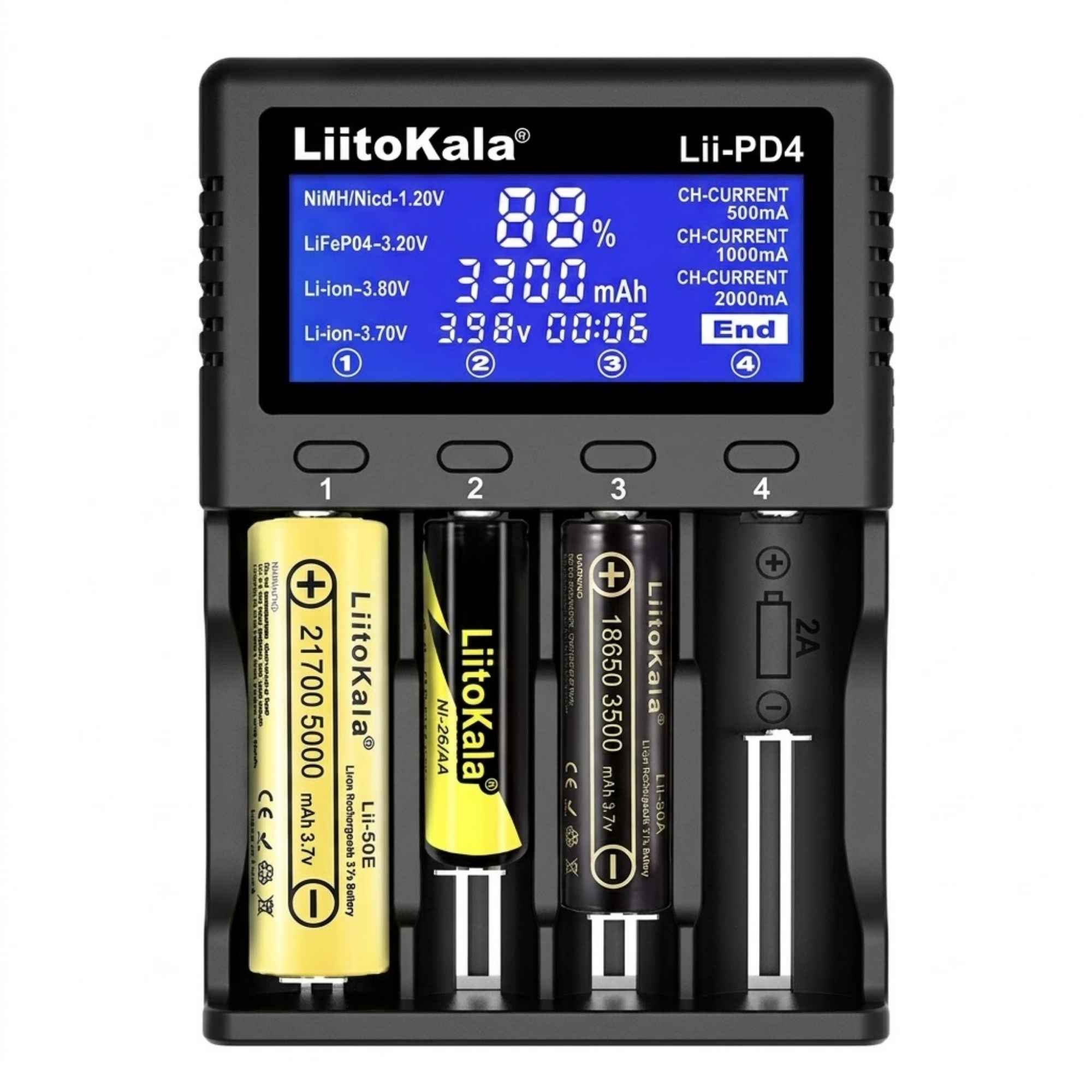| Lampe de Poche Chargeur LCD Rapide Batterie