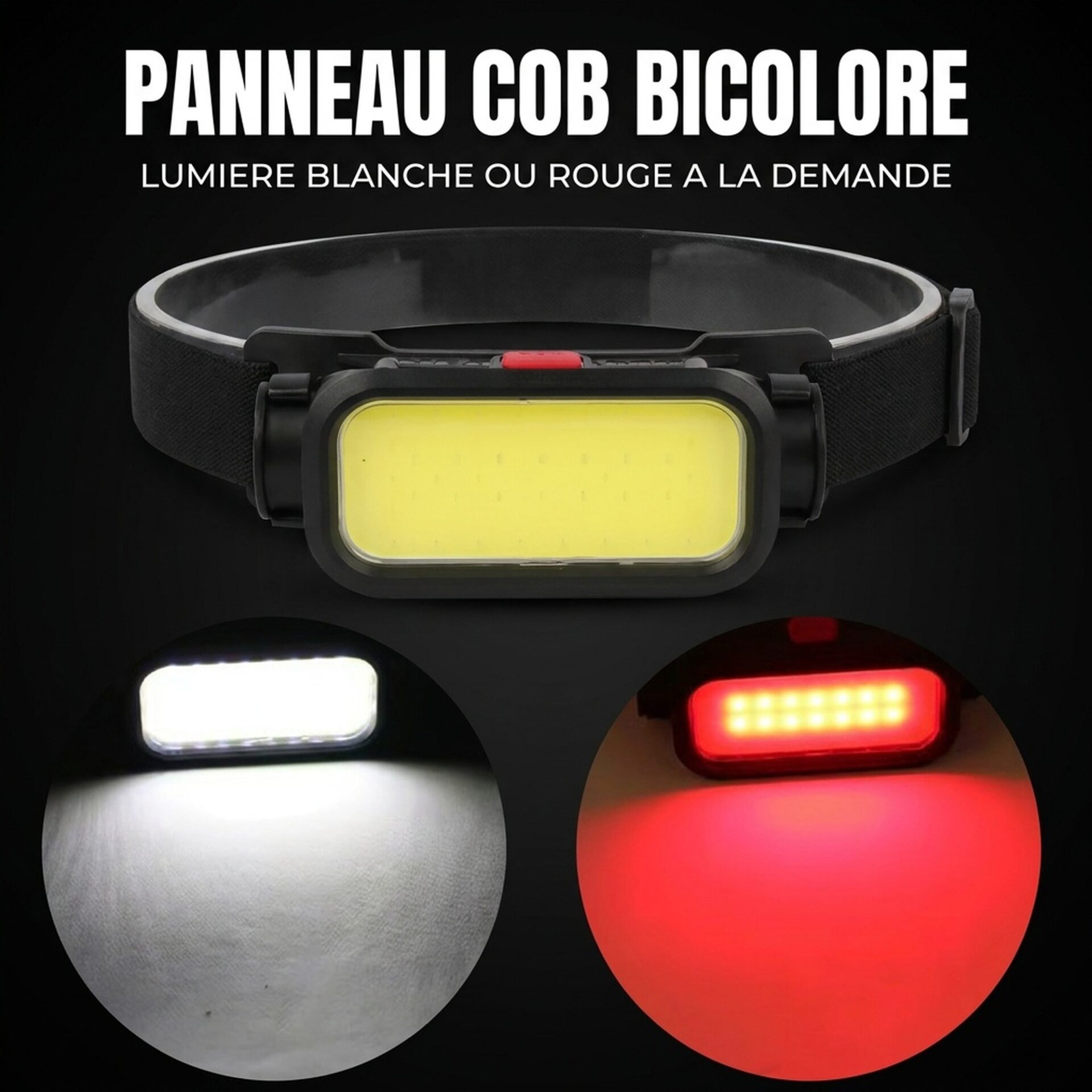 | Lampe de Poche Lampe Frontale COB 4 Modes – Image 7