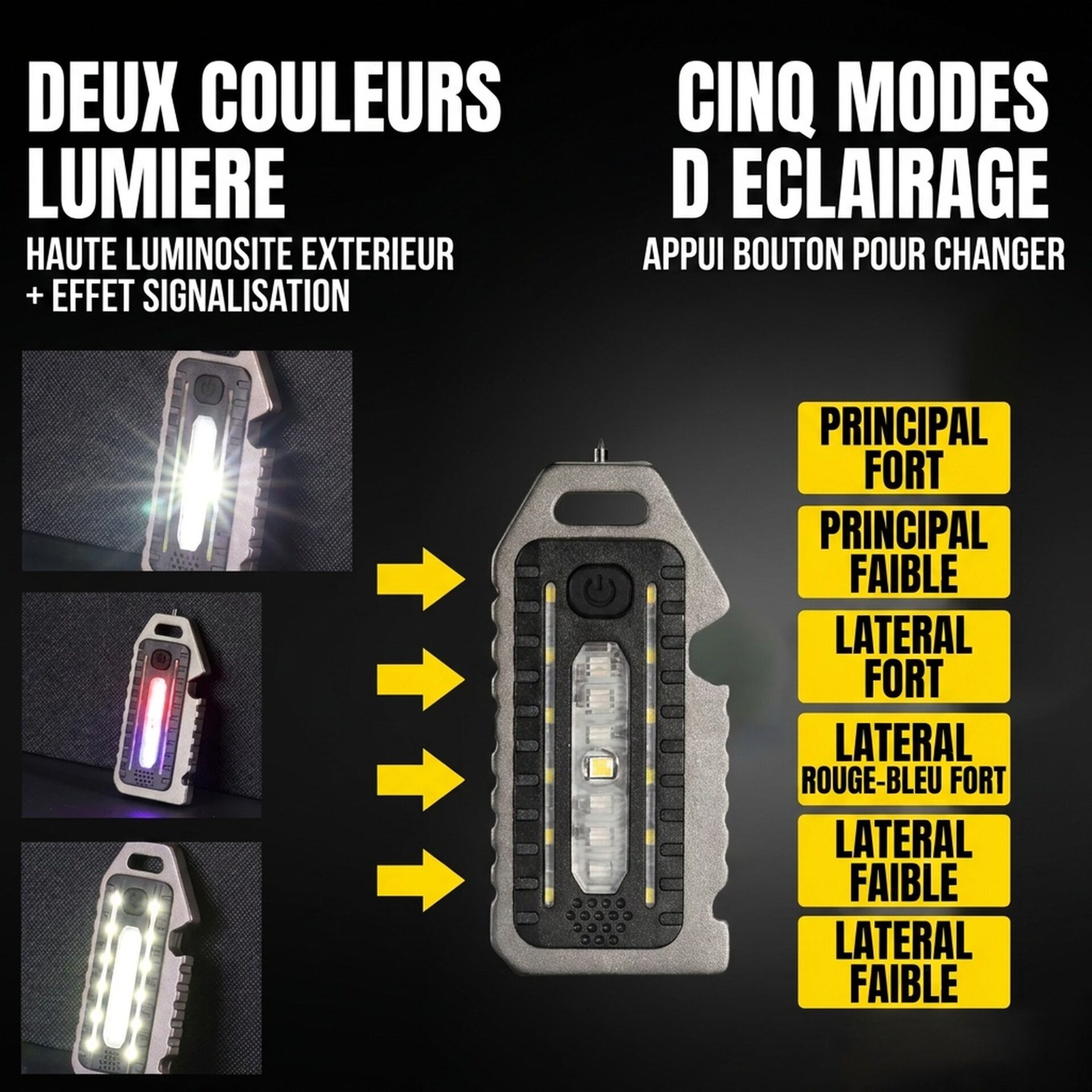 | Lampe de Poche Lampe Porte Clés D'Urgence – Image 7
