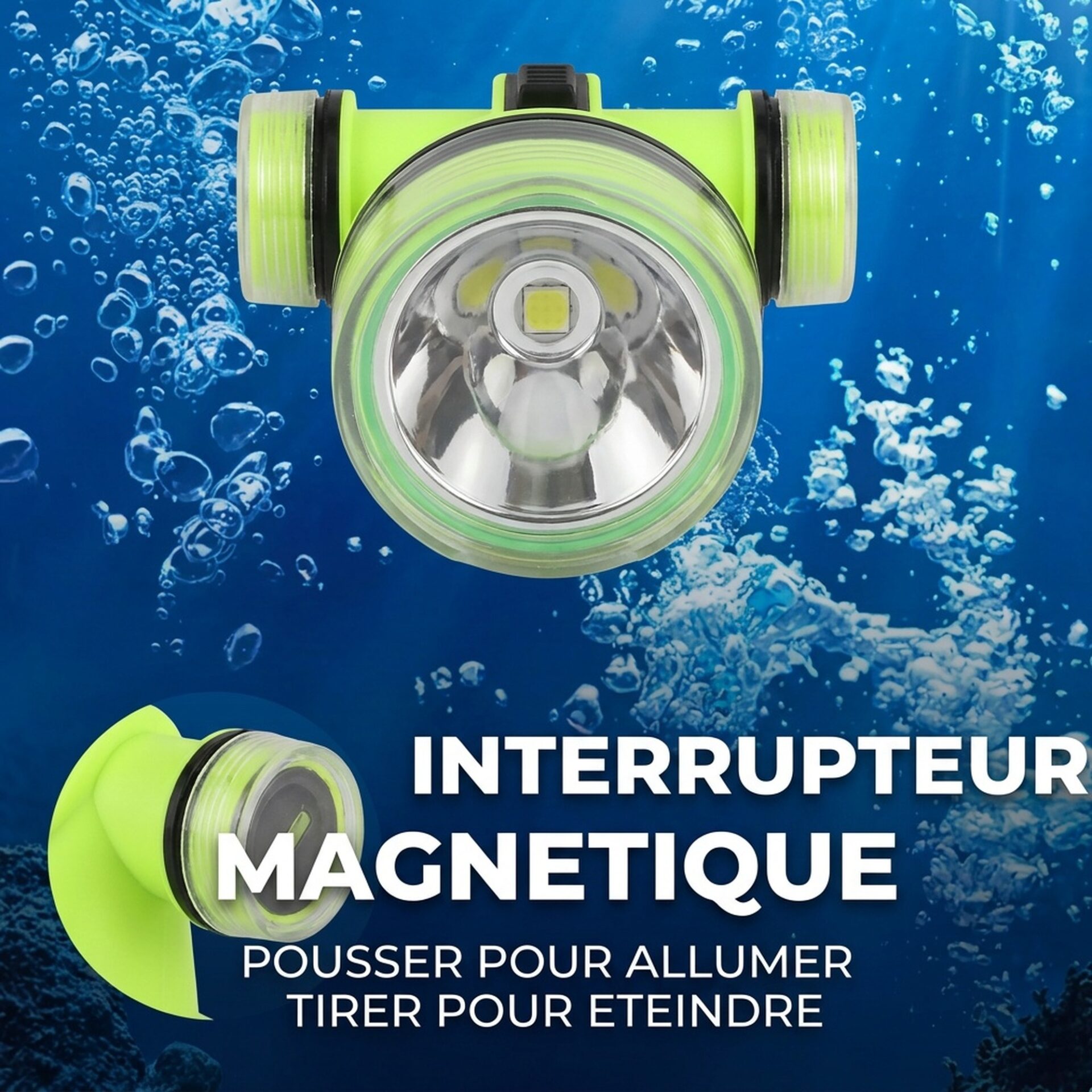| Lampe de Poche Lampe Frontale de Plongée Sous Marine – Image 5