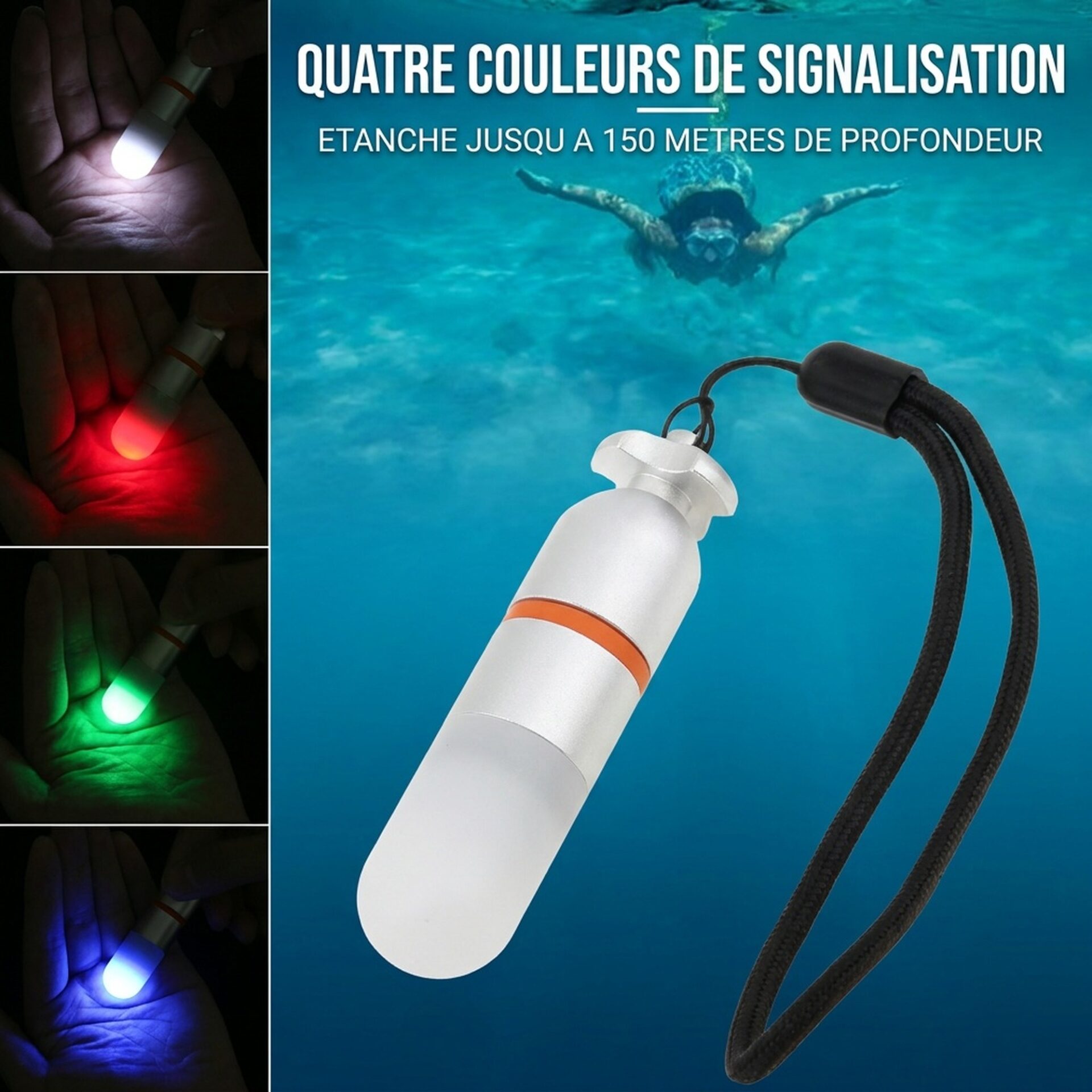 | Lampe de Poche Lampe de Plongée Balise Lumineuse – Image 7