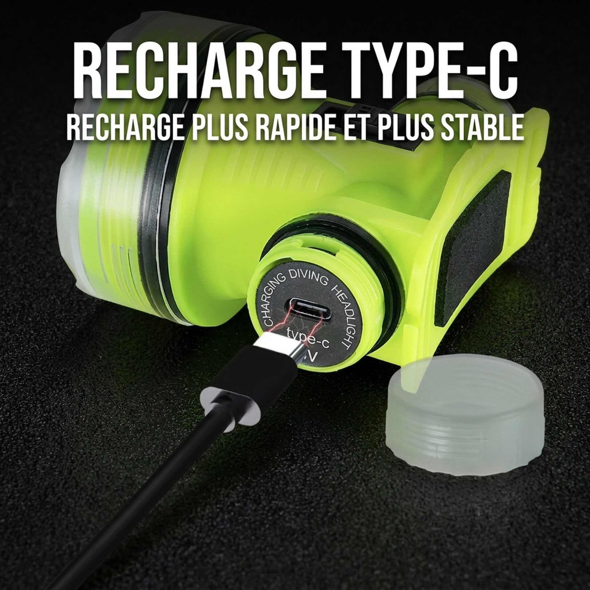 | Lampe de Poche Lampe Frontale de Plongée Sous Marine – Image 4