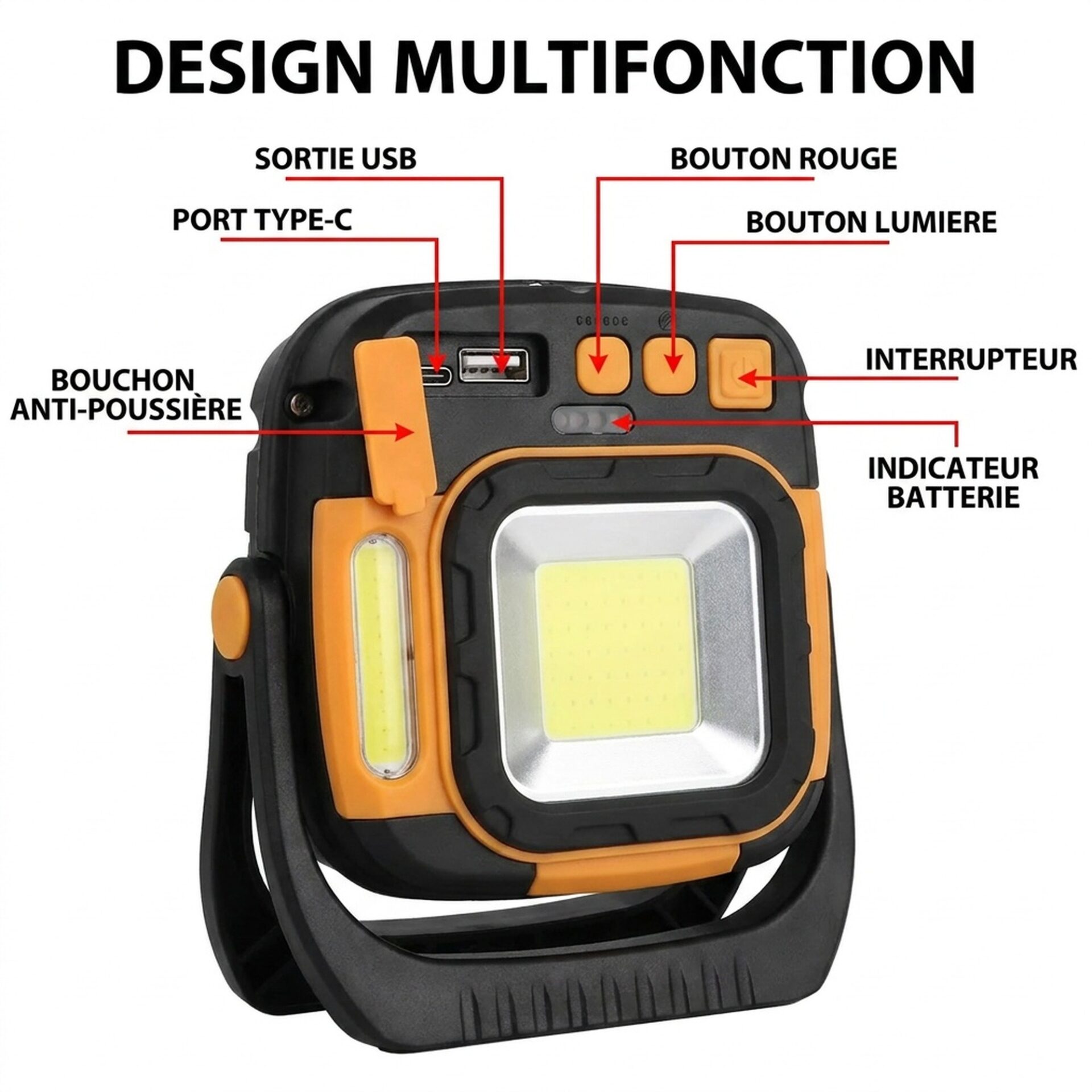 | Lampe de Poche Lanterne de Secours Haute Puissance – Image 4