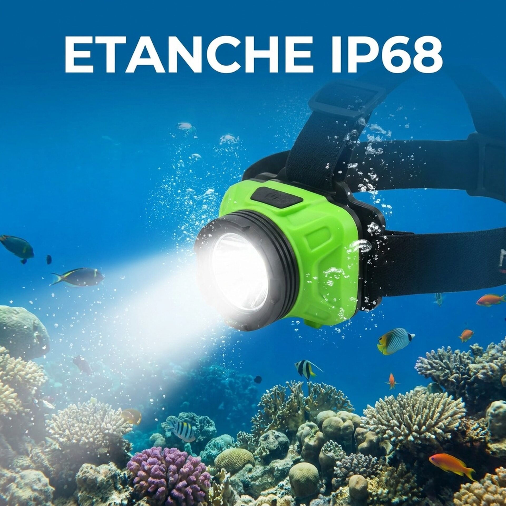 | Lampe de Poche Lampe Frontale de Plongée Sous Marine – Image 2