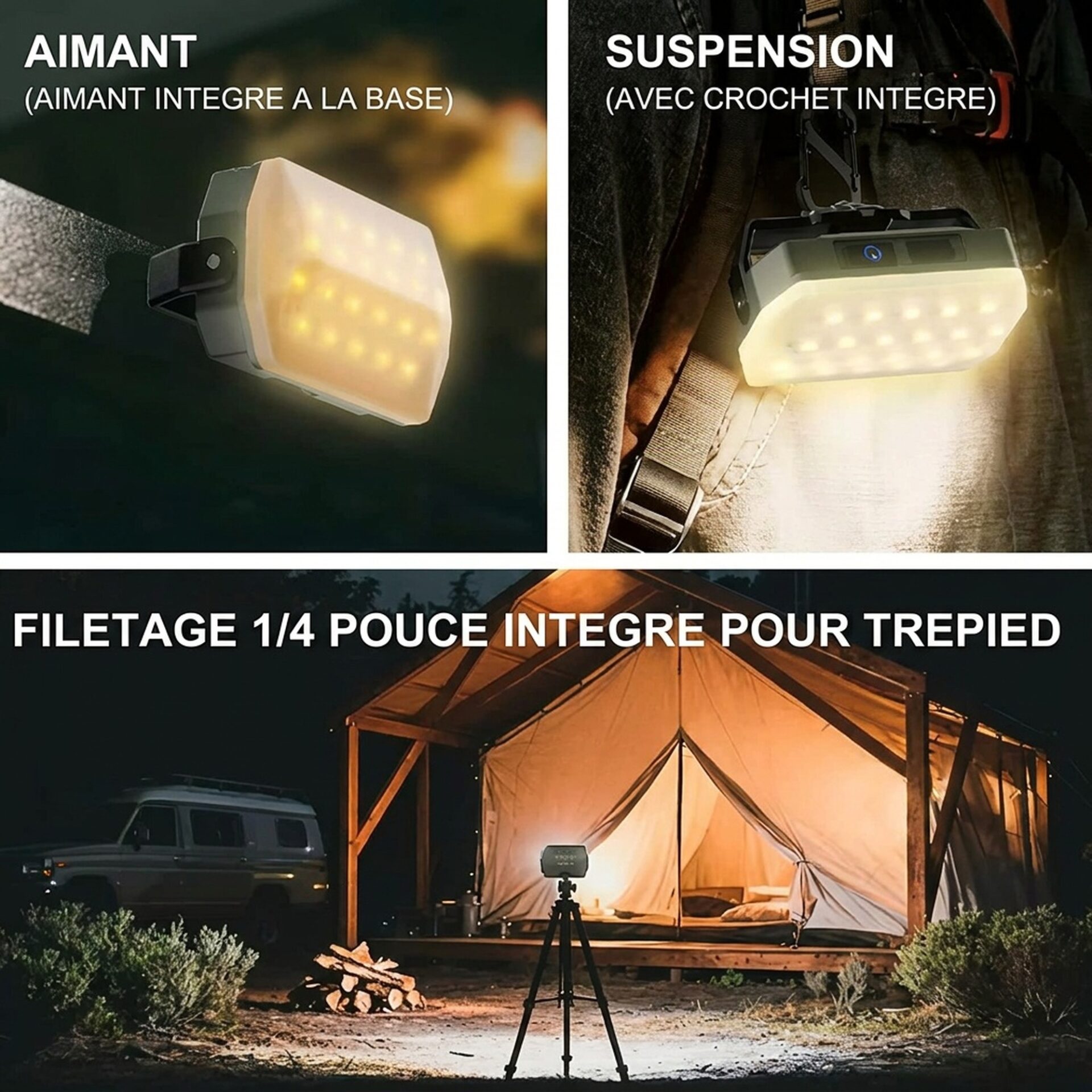 | Lampe de Poche Lampe de Camping Portable Magnétique – Image 5