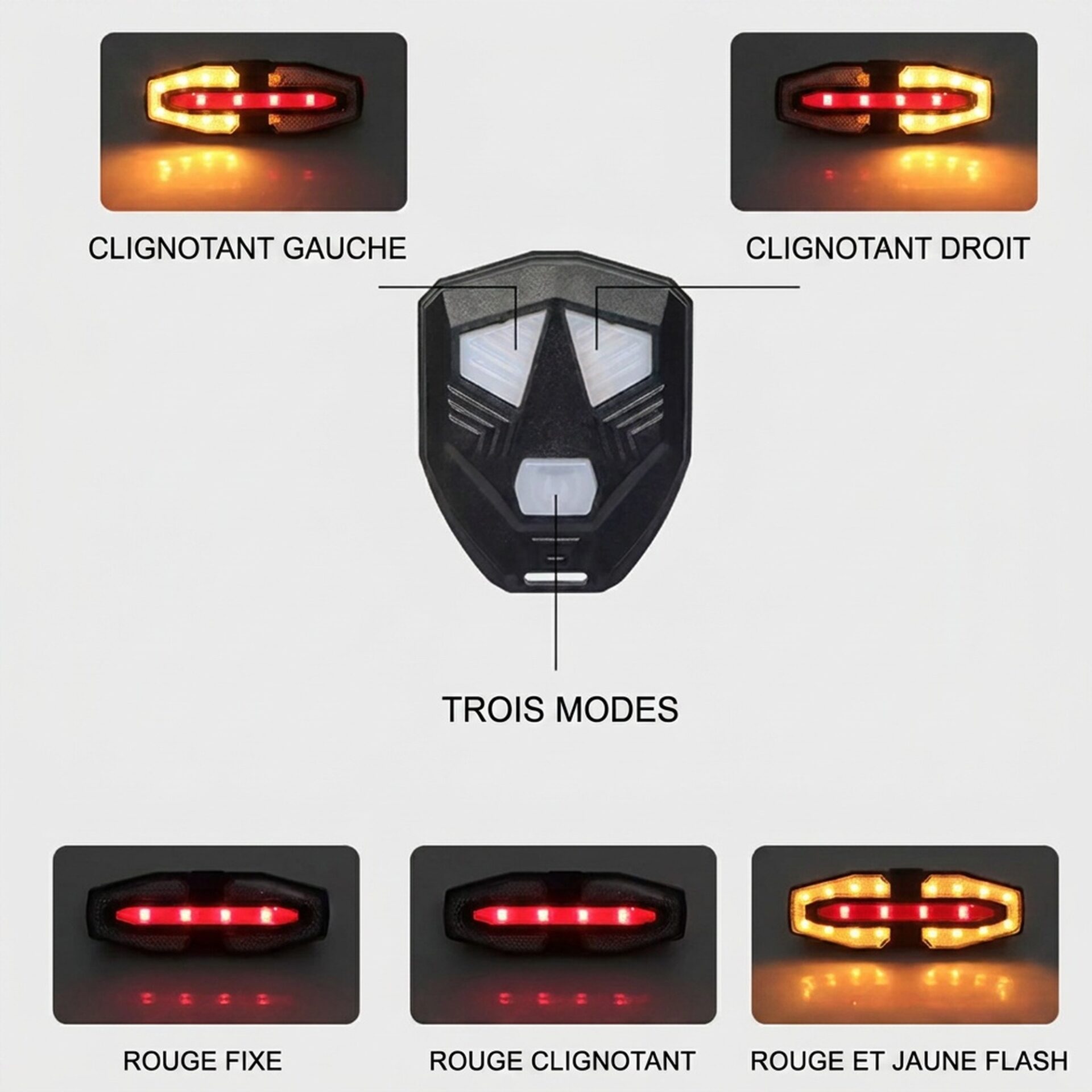 | Lampe de Poche Lampe de Vélo Clignotants Intégrés – Image 3