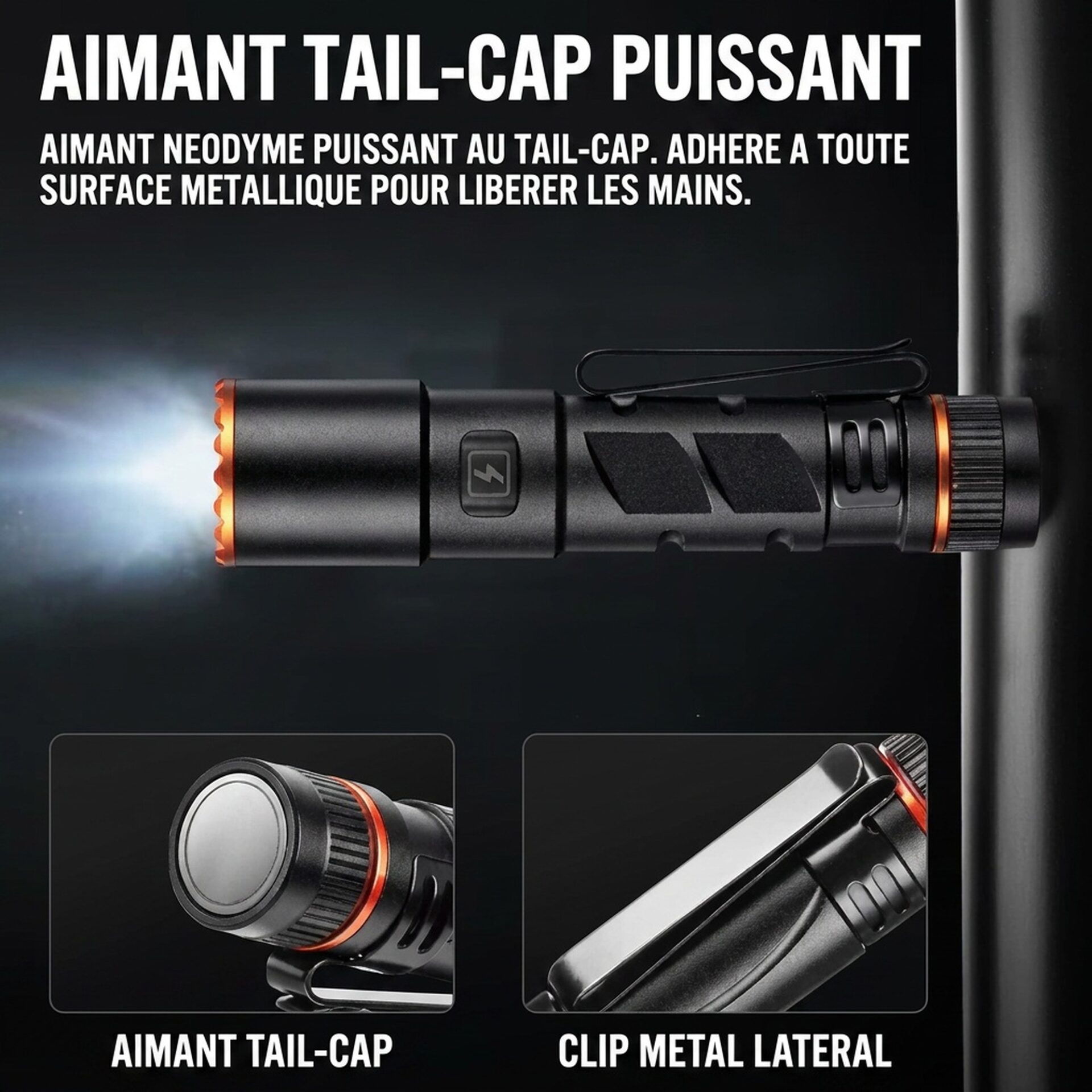 | Lampe de Poche Mini Lampe Torche Haute Intensité – Image 5