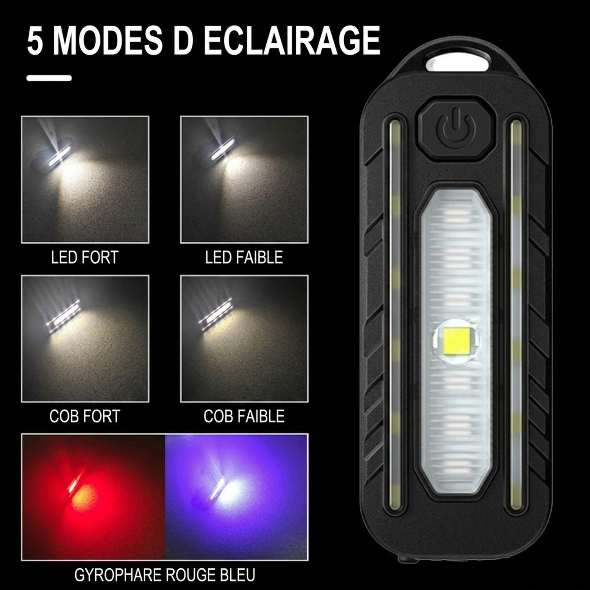 | Lampe de Poche Lampe de Poche LED Porte-Clés – Image 4