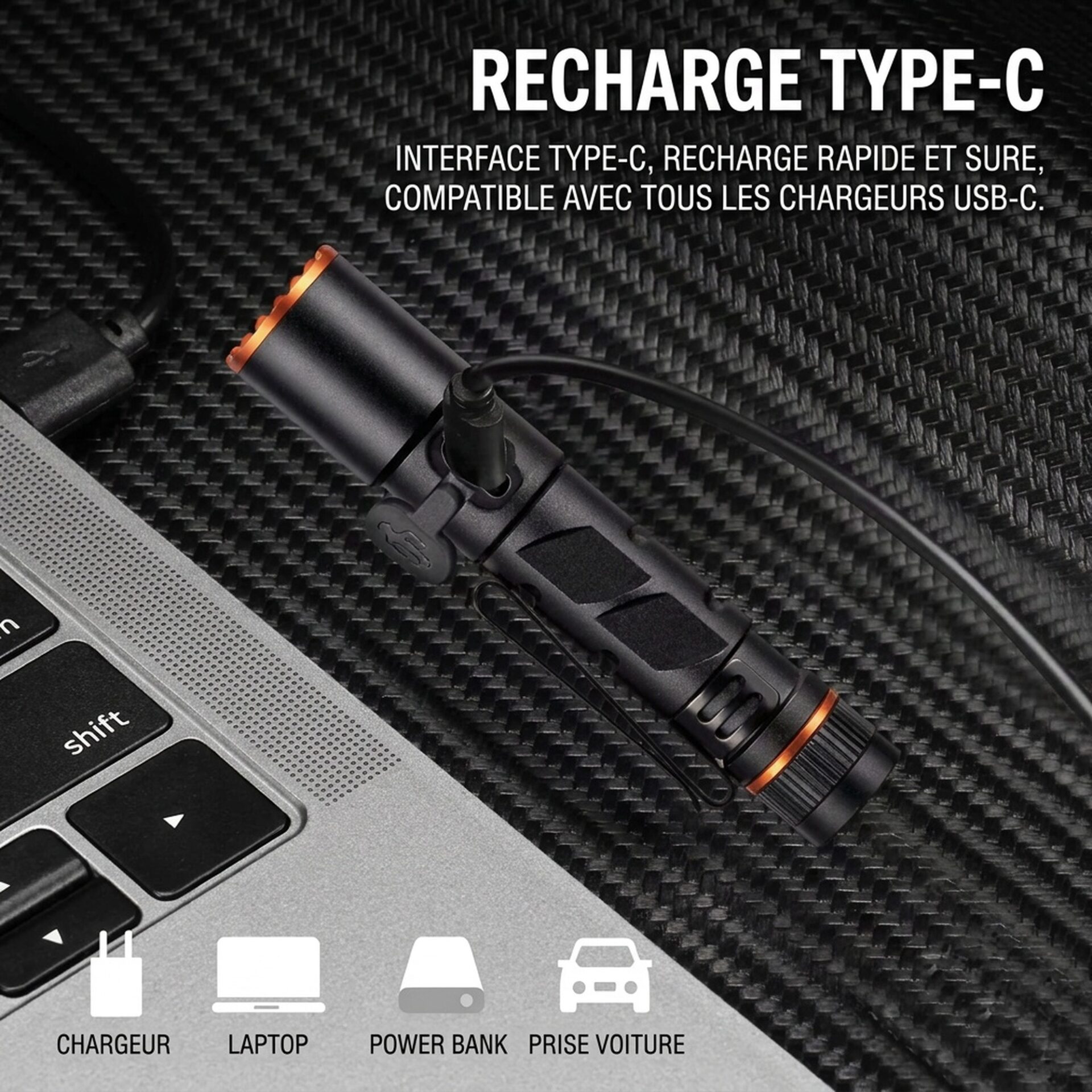 | Lampe de Poche Mini Lampe Torche Haute Intensité – Image 4
