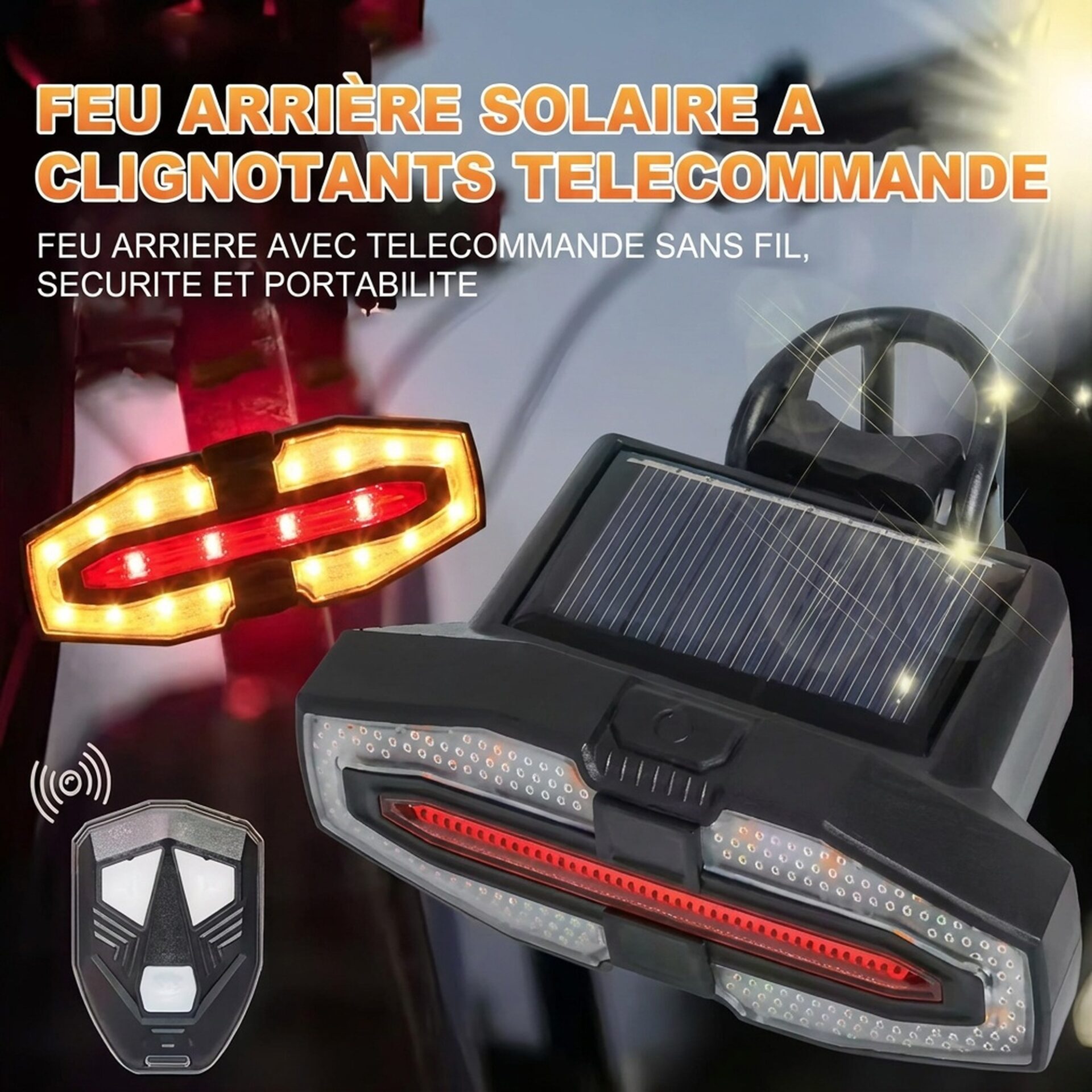 | Lampe de Poche Lampe de Vélo Clignotants Intégrés – Image 5