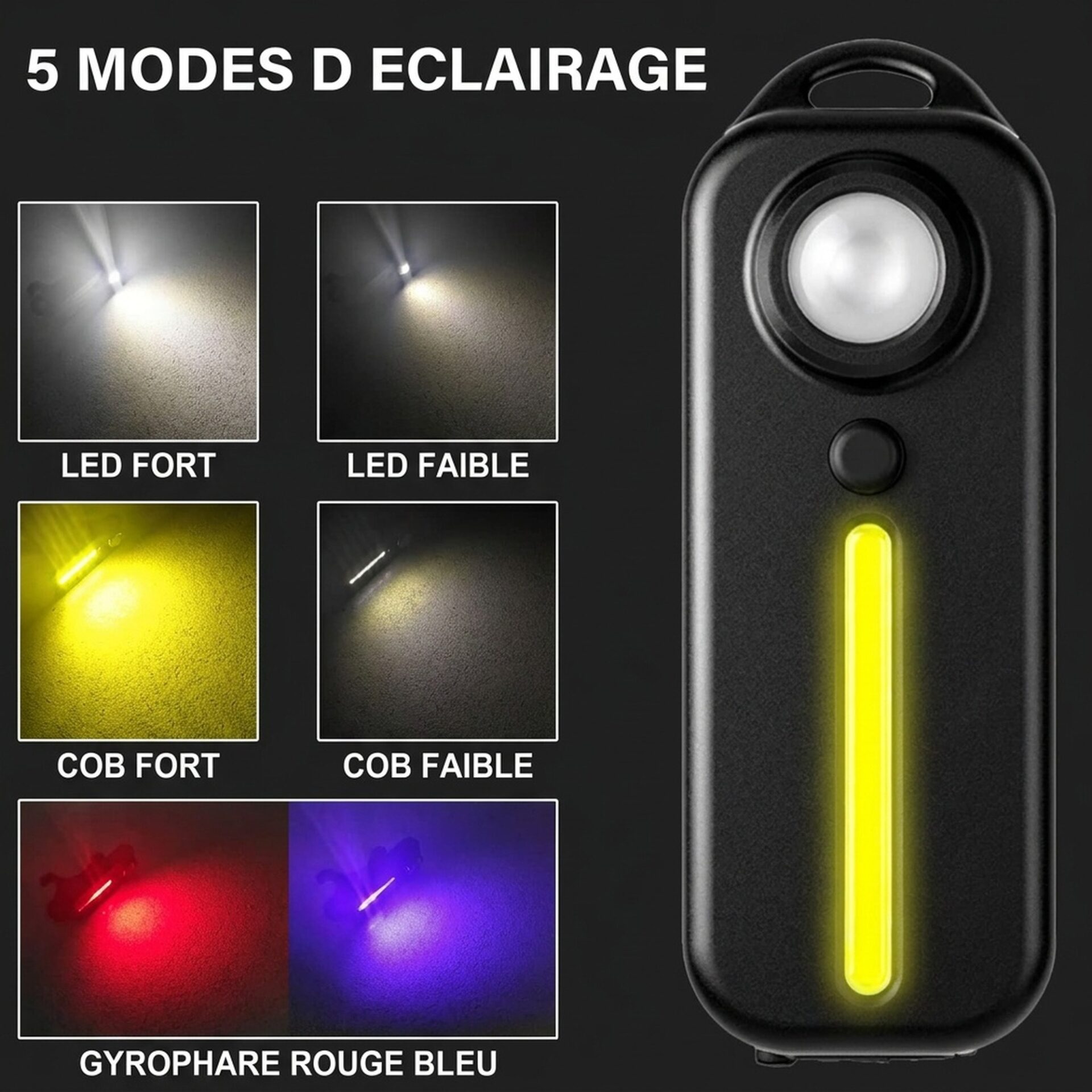 | Lampe de Poche Lampe de Poche LED Porte-Clés – Image 5