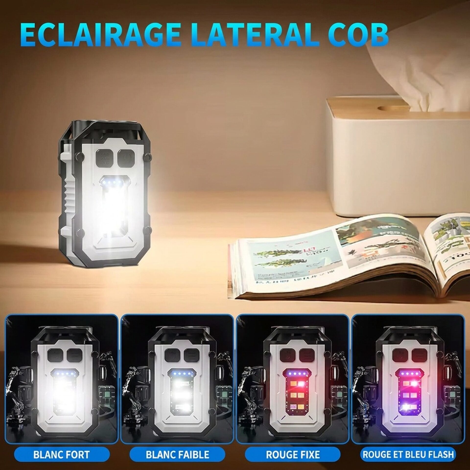 | Lampe de Poche Mini Lampe Torche Multifonctions – Image 5
