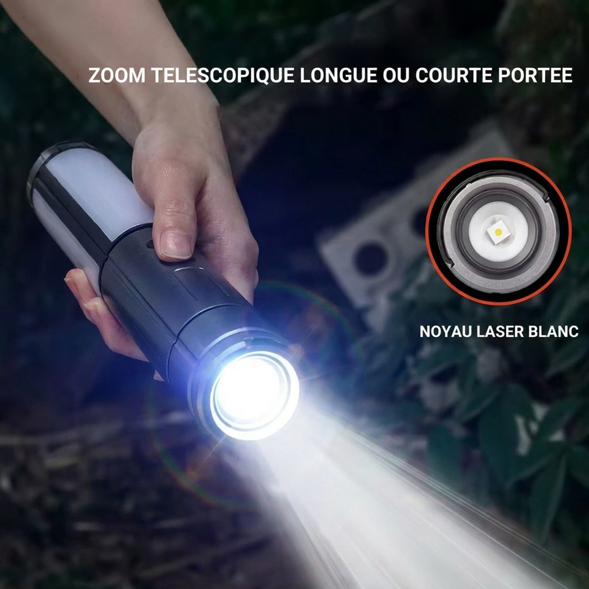 | Lampe de Poche Lanterne Télescopique de Camping – Image 7