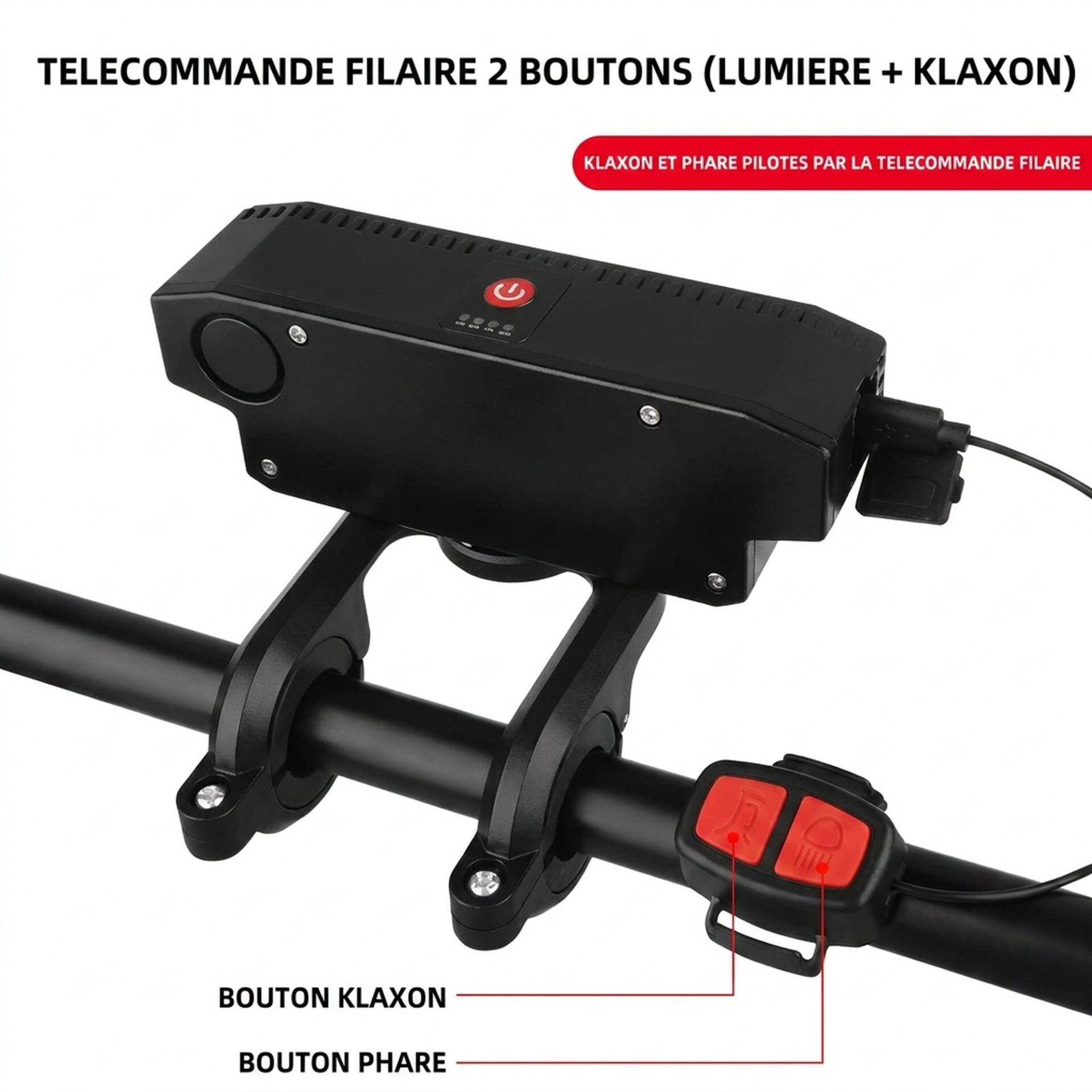 | Lampe de Poche Lampe de Vélo 900 Lumen – Image 3