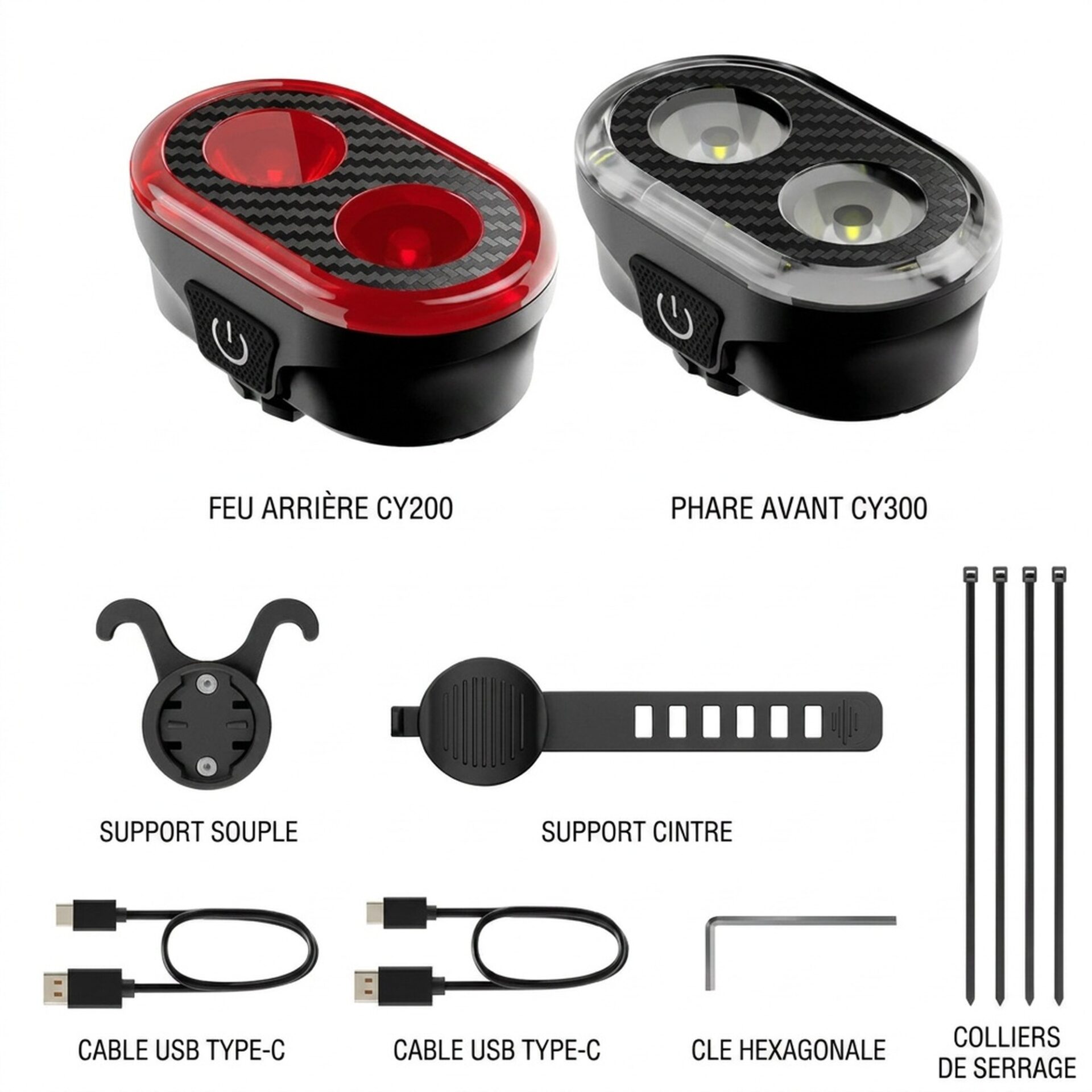 | Lampe de Poche Ensemble Lampes de Vélo – Image 5